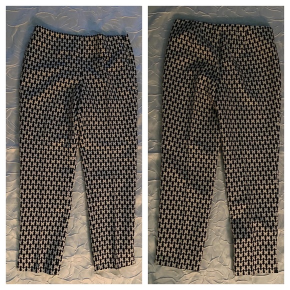 Talbots RSVP Jacquard Butterfly Ankle Pants Size 2 - Picture 4 of 12